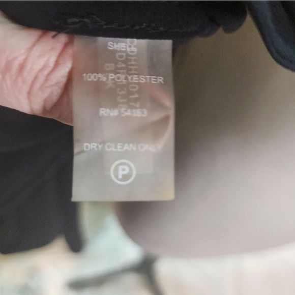 CALVIN KLEIN Black Flowy Open Front Dress Jacket Size XL - Picture 5 of 9